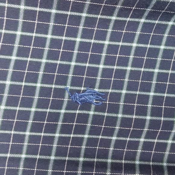 Ralph Lauren Mens Blue/ White Checkered Soft Cotton Button Down Shirt Sz.XXL - Picture 2 of 7